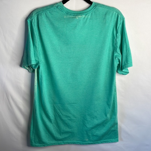 Graphic tee Gildan handmade bleached tee size medium coffee shopping cake pops - Picture 2 of 4